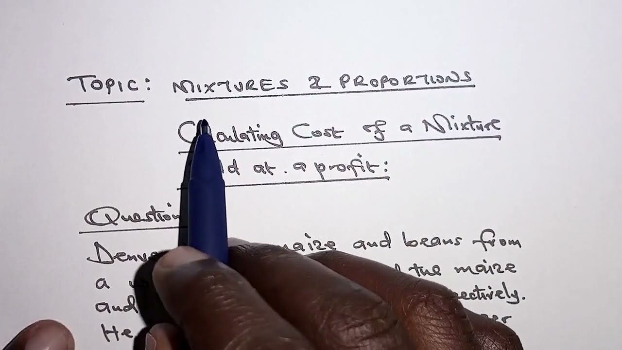 How to Calculate Mixture Cost for Profit! Easy Math Example Guide