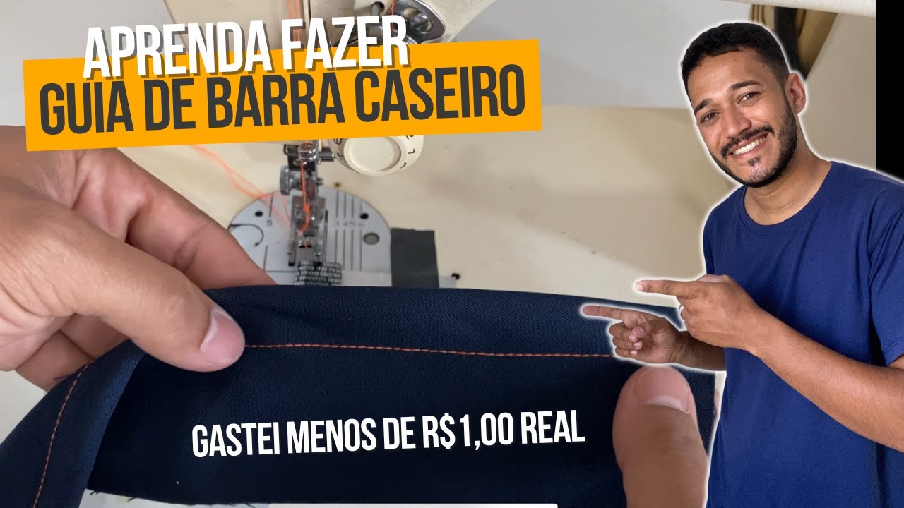 Como fazer guia de barra para m&aacute;quina de costura gastando quase nada - Veja como &eacute; f&aacute;cil fazer