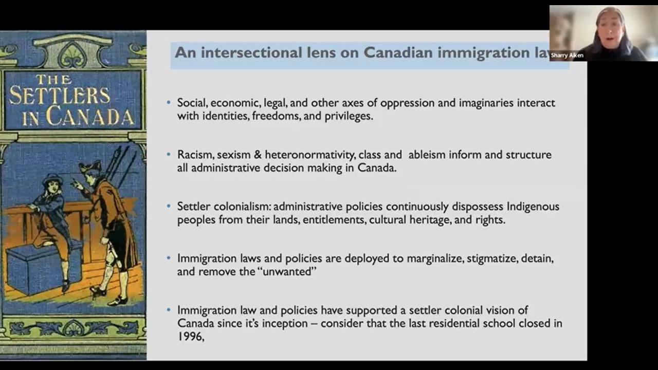 Professor Sharry Aiken on the intersectional discrimination and the immigration and refugee law