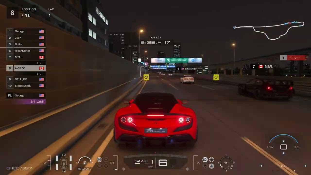 Gran Turismo 7 - 4K HDR - F8 Tributo - Tokyo Hwy Online