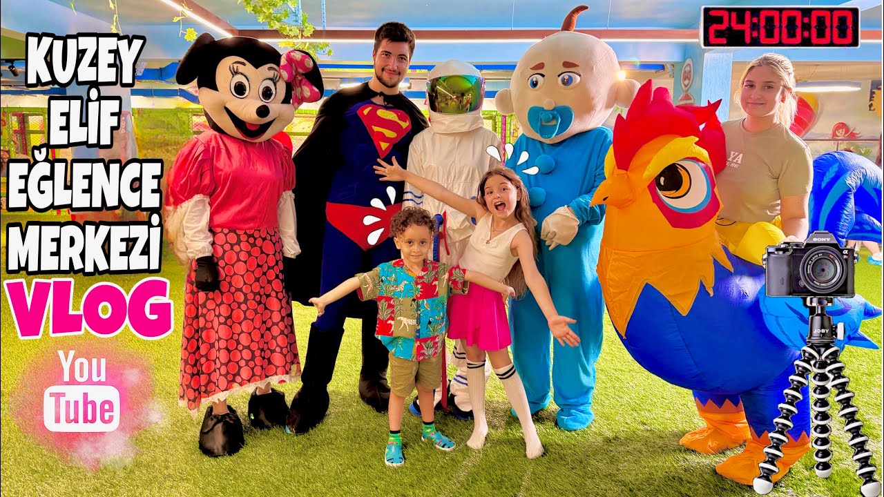 KUZEY ELİF 24 SAAT EĞLENCE MERKEZİNE GİTTİK !! KUZEY ELİF SAHNEYE &Ccedil;IKTI !!