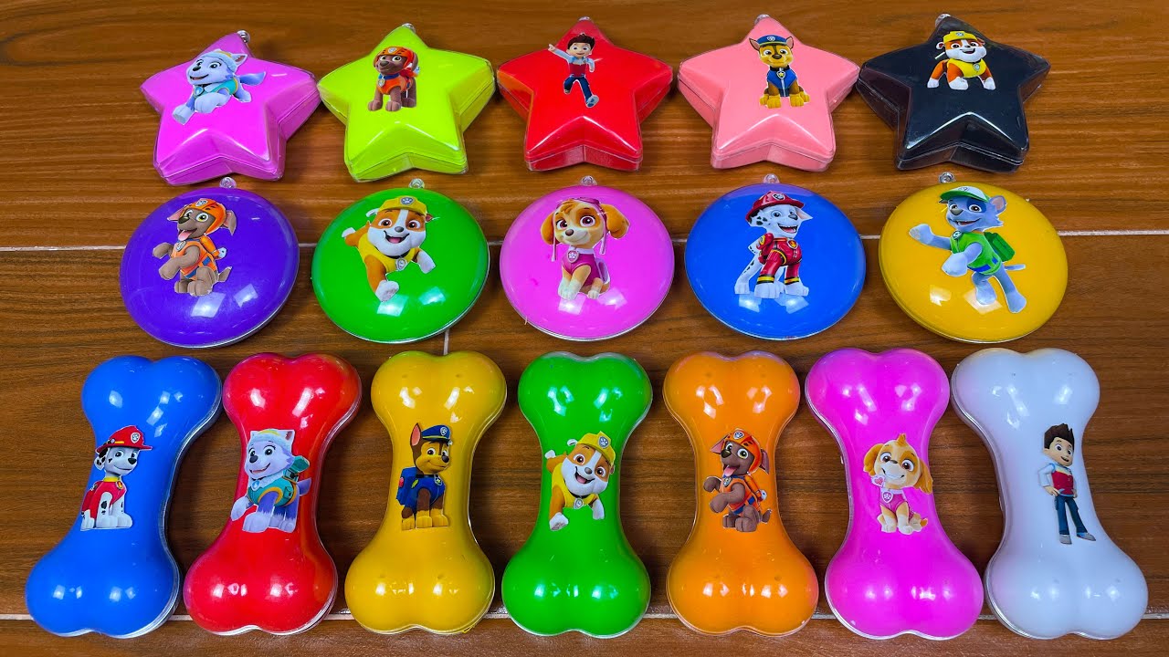 Looking For Paw Patrol Clay With Slime Coloring: Ryder, Chase, Marshall,...Satisfying ASMR Video