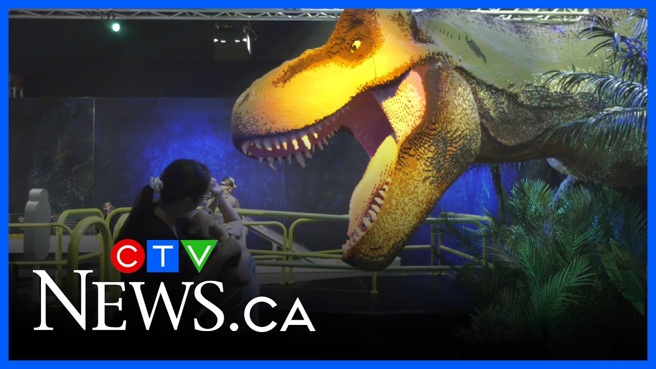 Dinosaurs come to life through Lego in Edmonton