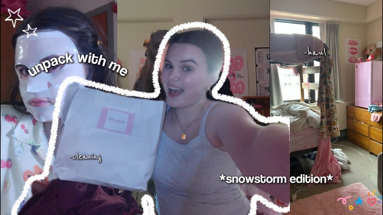 unpack with me!” *coming back to college* || + clothing haul!! 📦👛❄️👚🧤