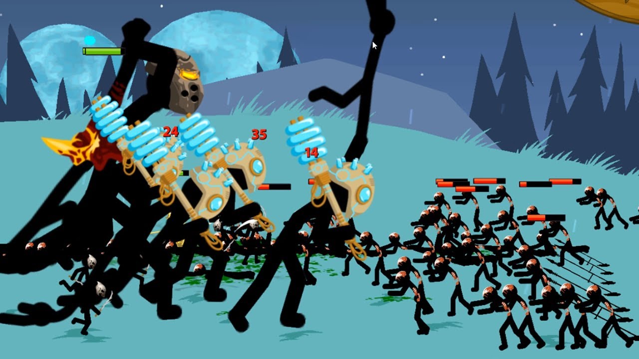 Griffon and Voltaic Giants Vs 1000 Zombies - Stick War Legacy