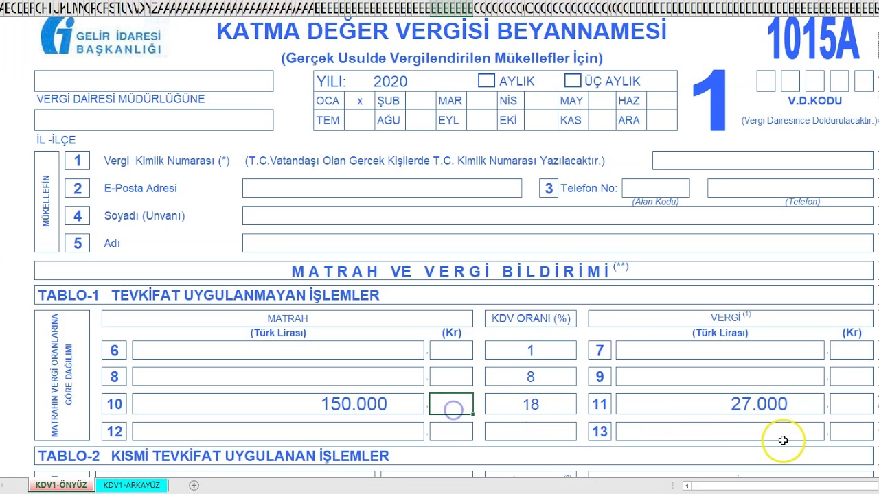 KDV Beyannamesi Nasıl Düzenlenir? #1 (Ödenecek KDV Durumu)