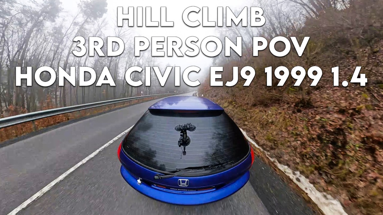 ⛰️ Hill Climb - 3rd person POV - Honda Civic 1999 EJ9 1.4 🔥💨