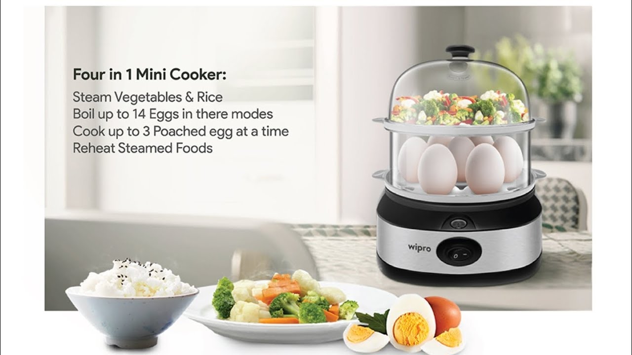 Wipro Vesta 360 Watts 4 in 1 Multicooker Egg Boiler #food #trending #cooking