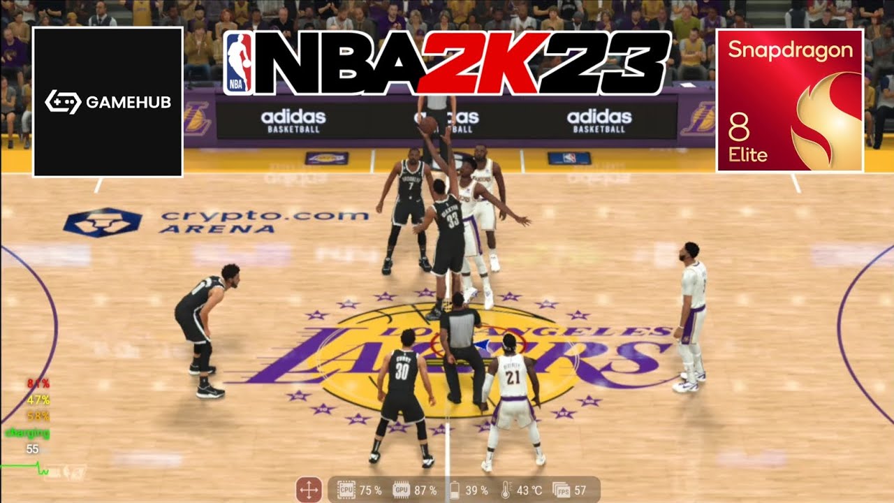 NBA 2K23 ON ANDROID | GAMEHUB/GAMEFUSION PC EMULATOR | SNAPDRAGON 8 ELITE | 60 FPS GAMEPLAY