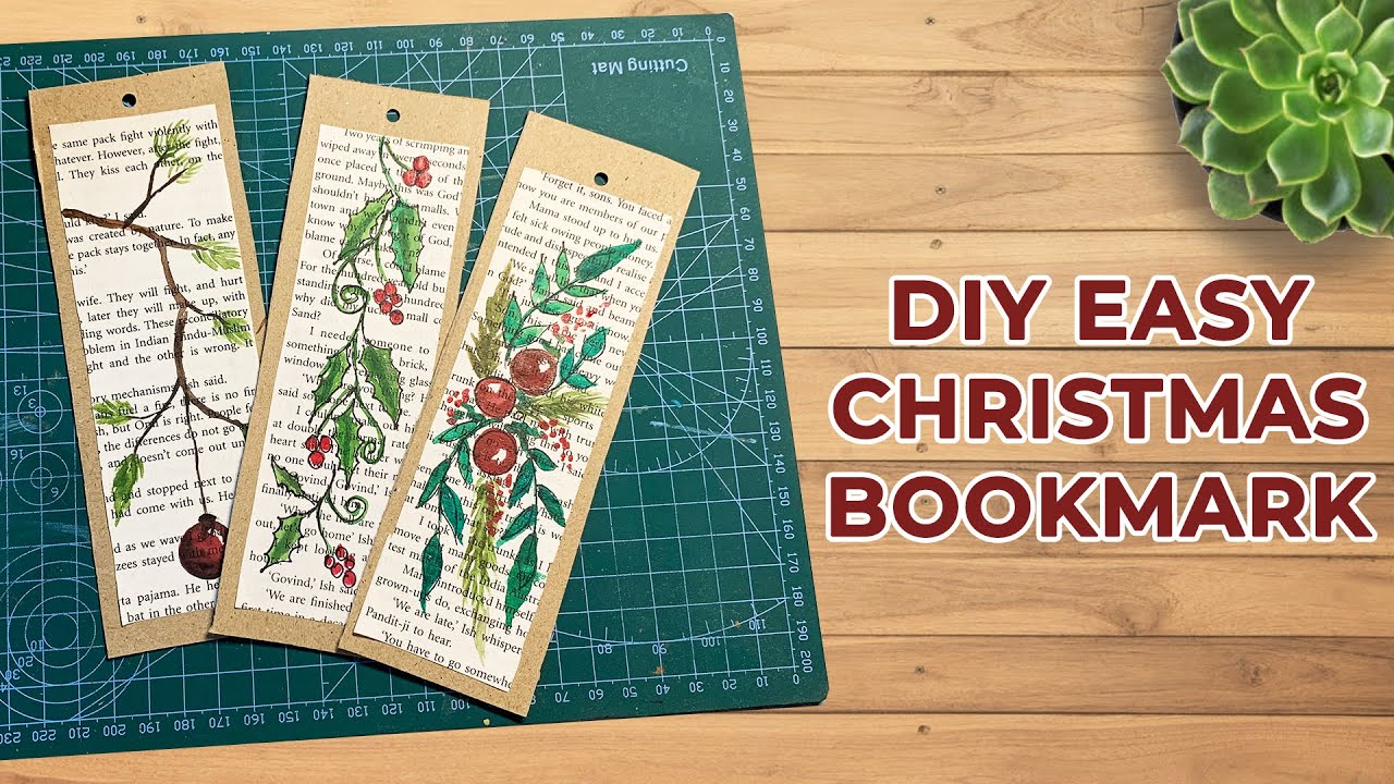 Festive DIY Christmas Bookmarks 🎅📚 | Step-by-Step Tutorial!
