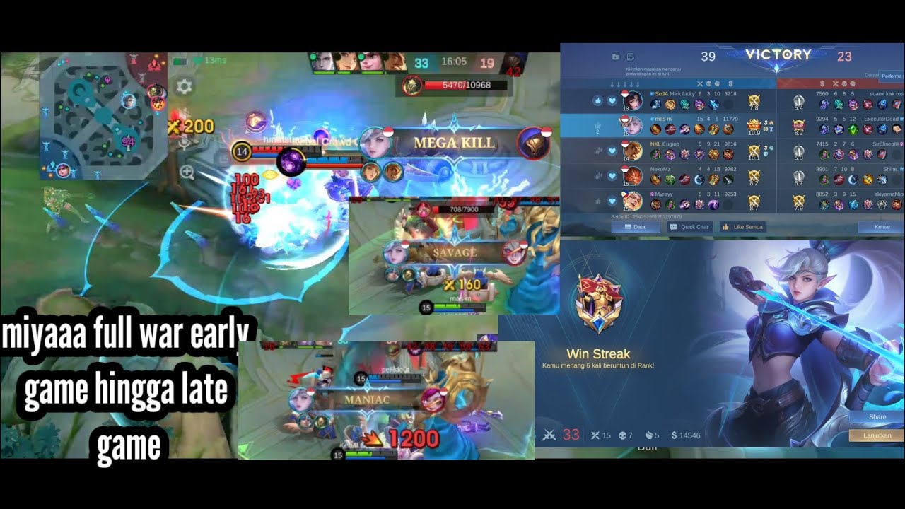 Miya full war early game tinggal late game