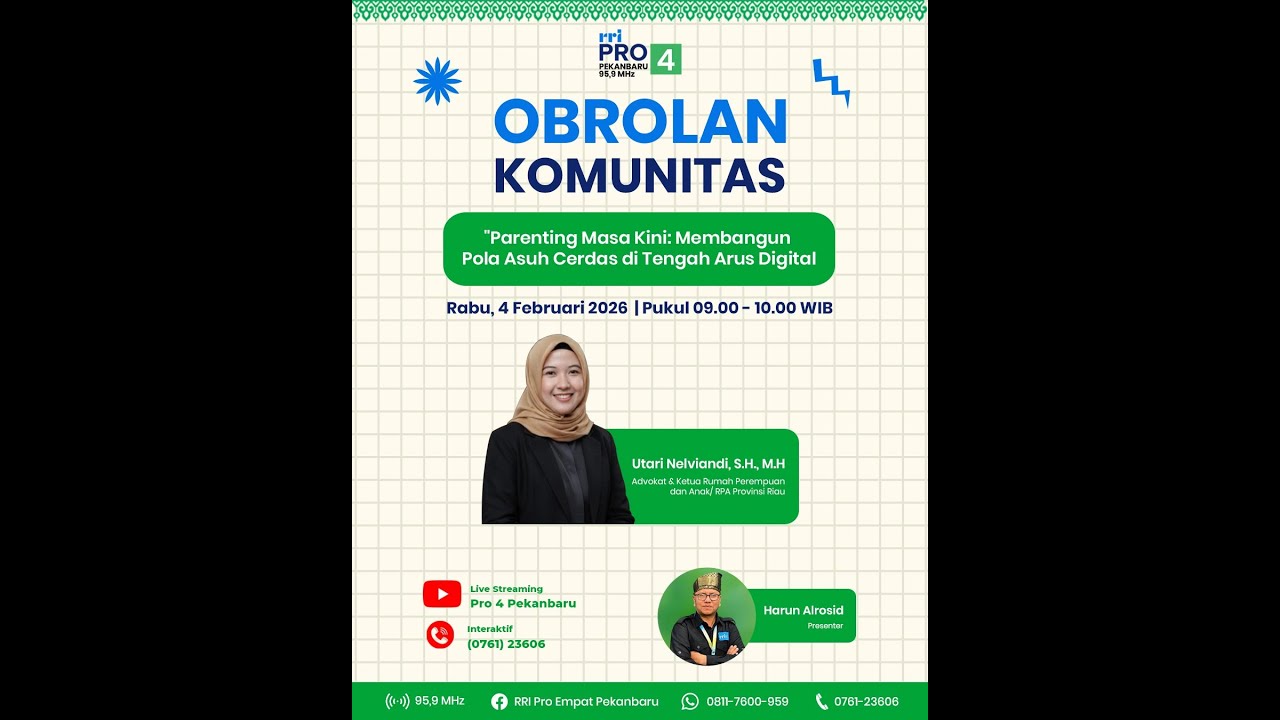 OBROLAN KOMUNITAS PRO 4 PEKANBARU EDISI RABU 4 FEBRUARI 2026