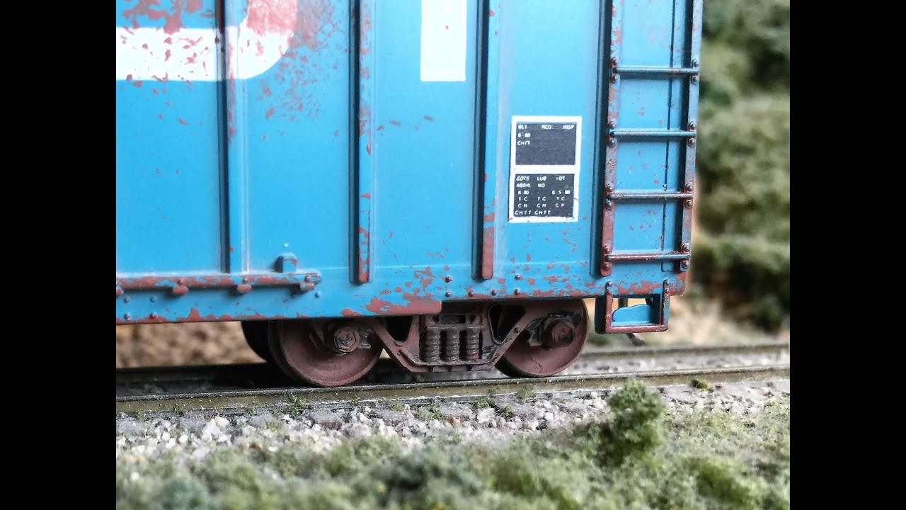 Quick & Easy Rusty Wheels & Trucks Weathering Model Railroad