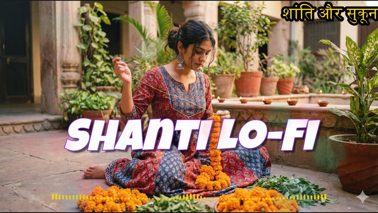 [ lofi playlist ] आंगन की शांति और फूलों की महक | peaceful courtyard & floral scents