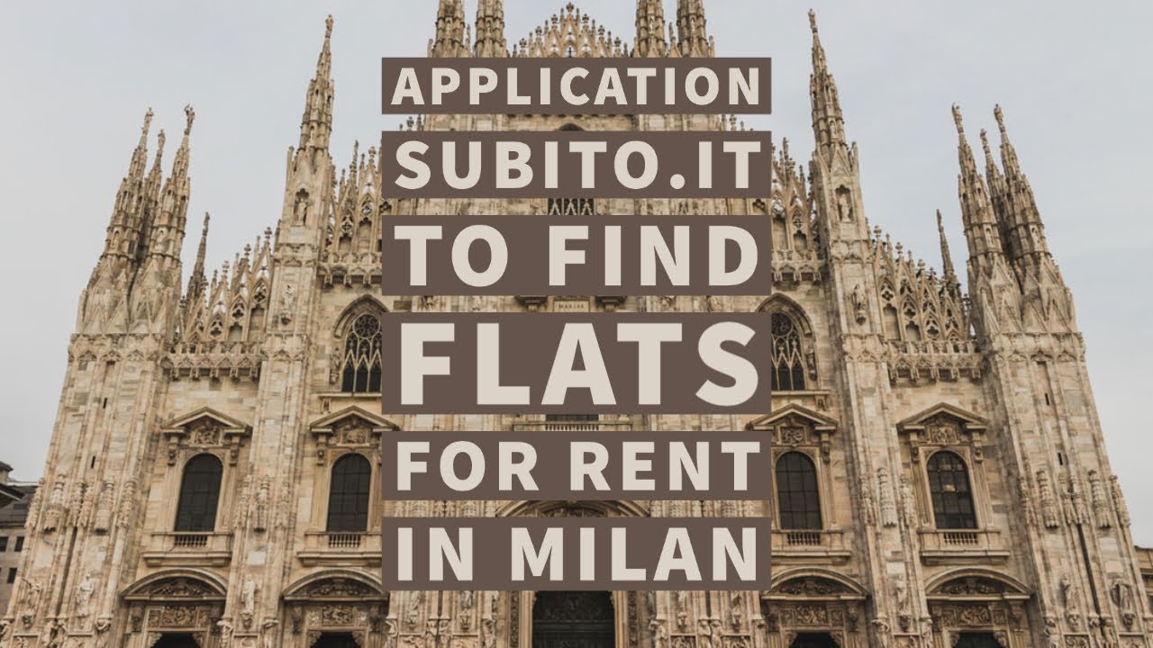 App Subito to find flats for rent in Milan