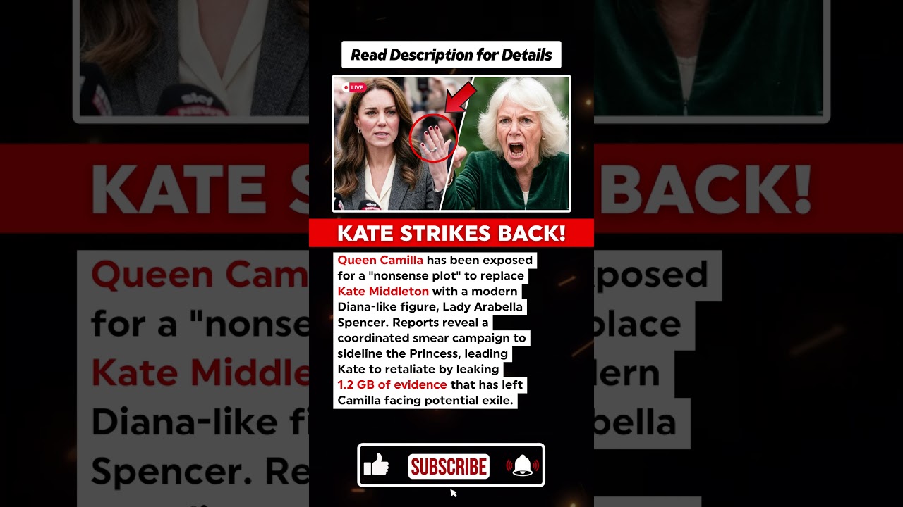 JUST NOW: Kate Middleton Strikes Back! 1.2 GB of Evidence Exposes Camilla&rsquo;s Smear Campaign #shorts