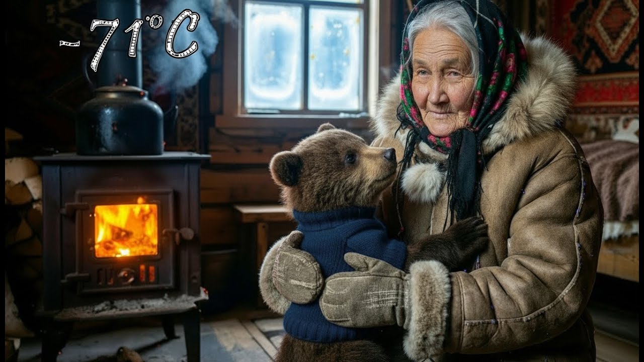–71°C Siberian Blizzard: 90-Year-Old Woman Saves a Freezing Bear Cub
