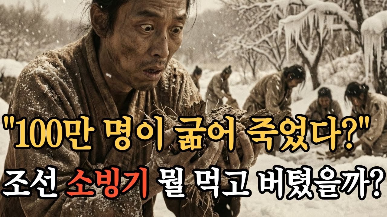 [한국사 역사] 1670년, 100만 명이 굶어 죽던 해 뭘 먹고 버텼을까?