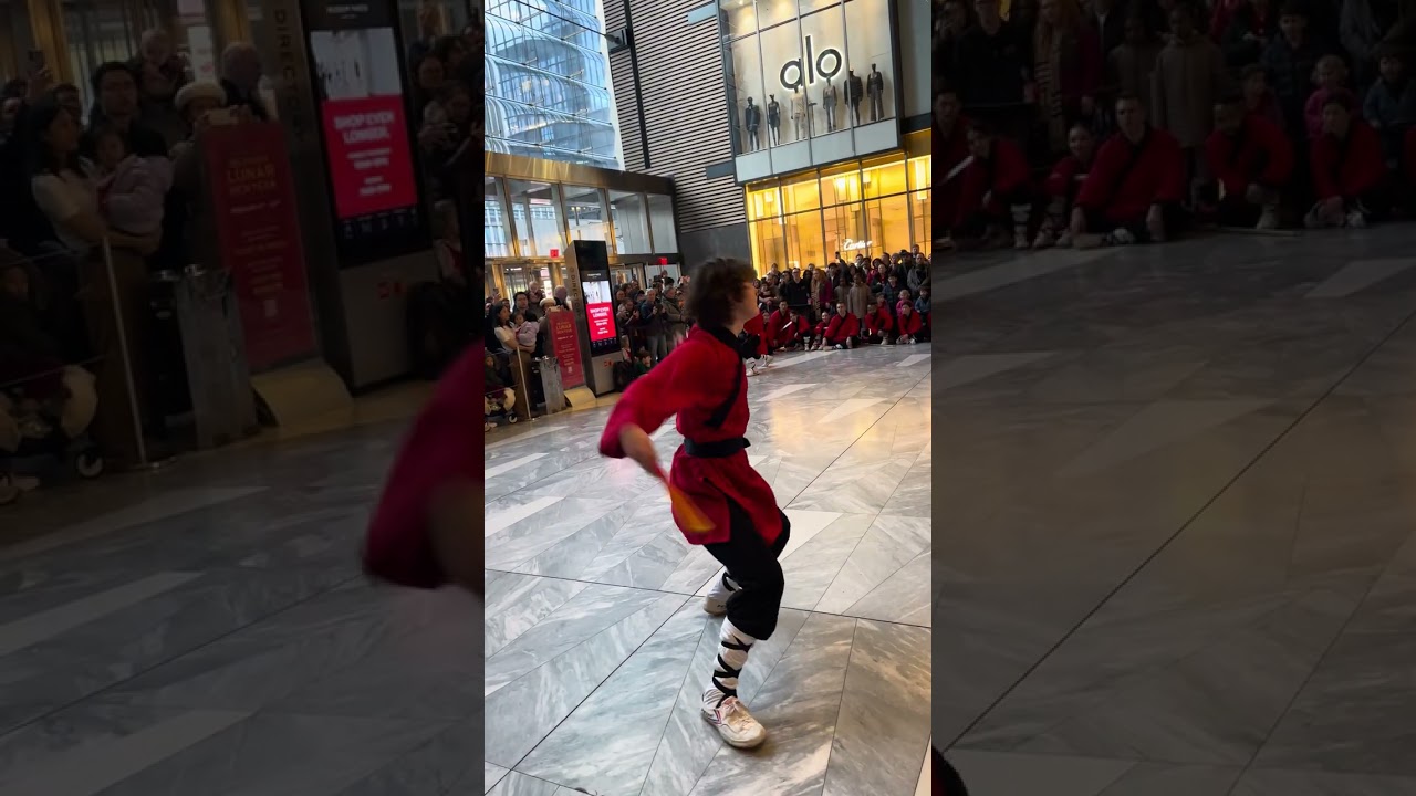 Chinese New Year Shaolin kungfu Performance 2026 Hudson Yards NYC