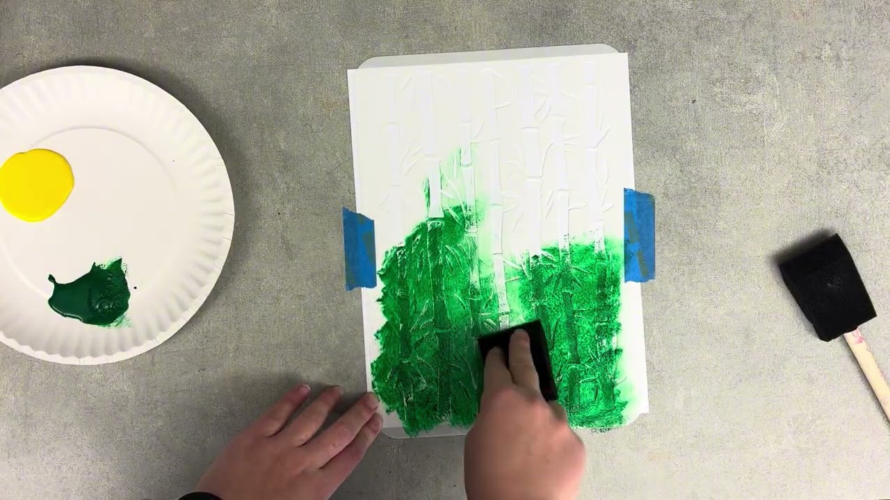 background bamboo stencil