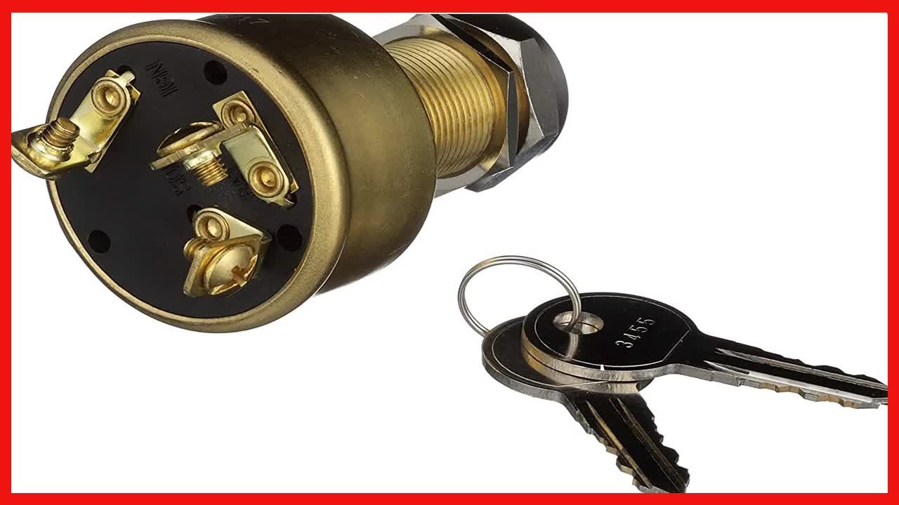 Seachoice 3-Position Heavy Duty Ignition Starter Switch