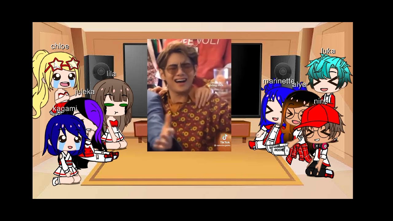 Mlb cast react to adrien as kim taehyung of bts||Miraculous Melody||