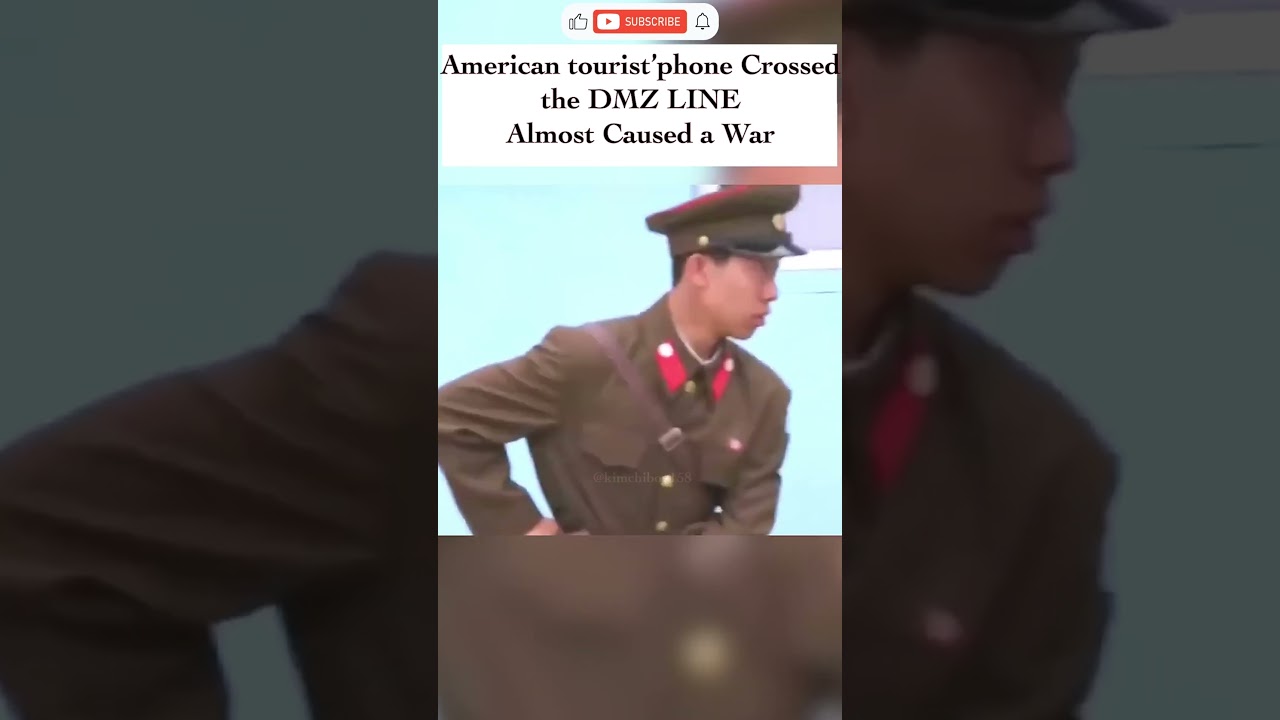 American tourist's phone crossed the DMZ Line and lands in North Korea almost Causing a War #dmz