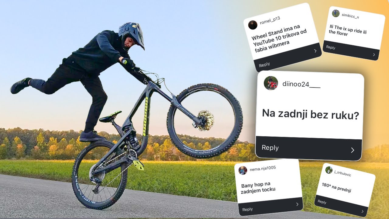 Učim Trikove na Biciklu koje STE MI VI ZADALI!