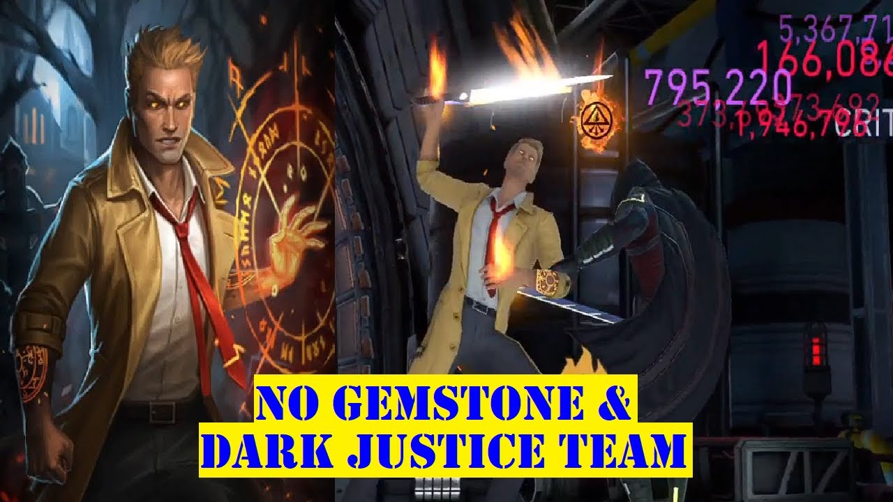 CONSTANTINE Fahren-Knife Oneshot No Gemstone and Zatanna/Swamp Thing!! | Injustice 2 Mobile
