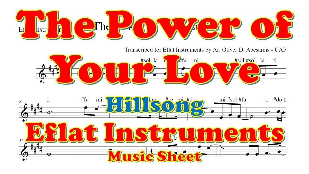The Power of Your Love - Music Sheet | Play ALong for EFlat Instrument | Alto Saxophone
