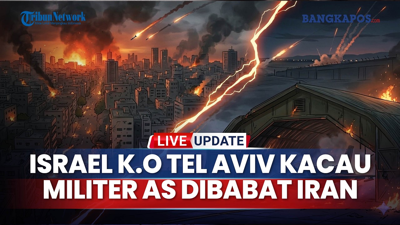 Tel Aviv Raya Kacau Dihujani Rudal, Hanggar Jet Tempur F-36 & F-16 AS di Arab Remuk Digempur Iran