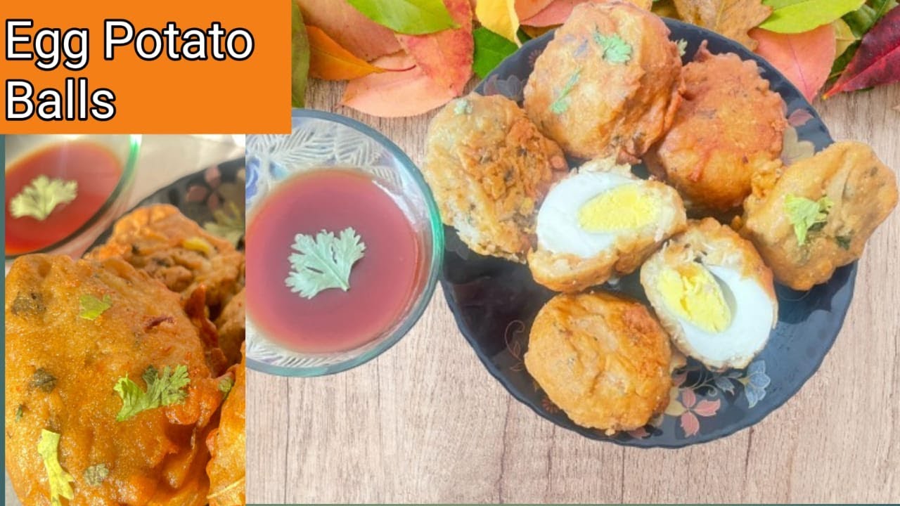 How to make (Potato Egg Balls) with easy recipe ,Fried Potatao Egg balls with (Besan coating)