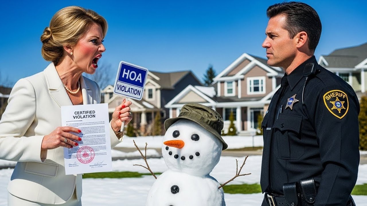 HOA Demanded I Remove My Snowman, Unaware I'm The Sheriff Who Patrols Their Streets