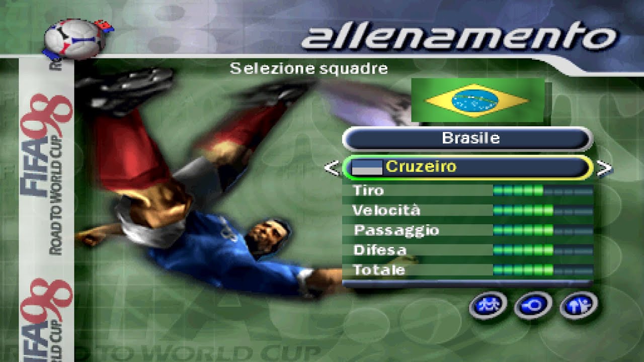 statistiche dei giocatori del cruzeiro su fifa 98