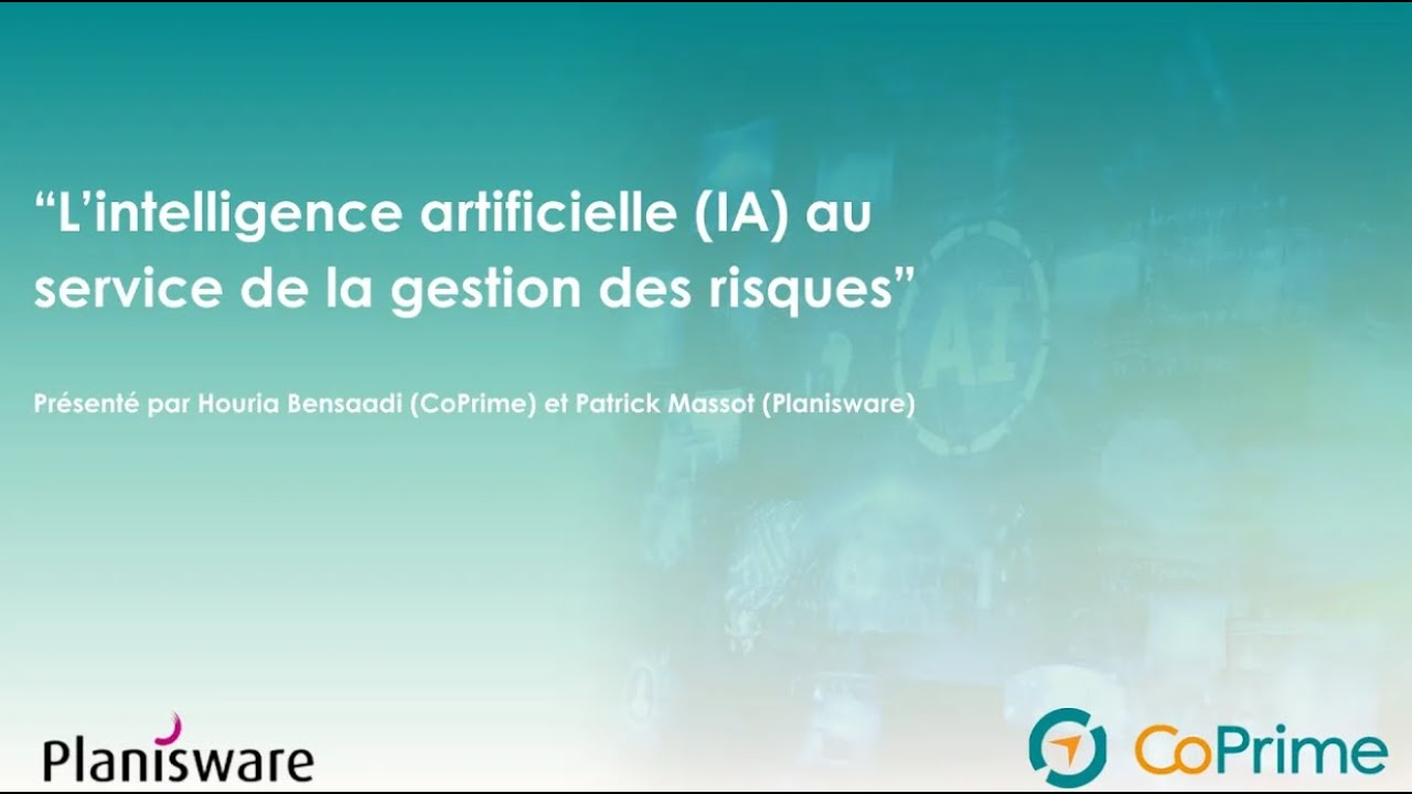 L'intelligence artificielle (IA) au service de la gestion des risques