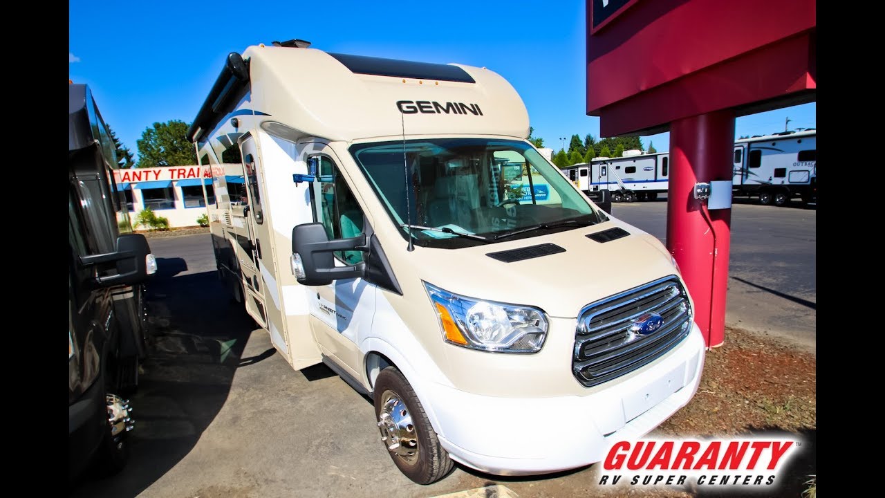 2017 Thor Gemini 23 TR Class B+ Diesel Motorhome Video Tour • Guaranty.com