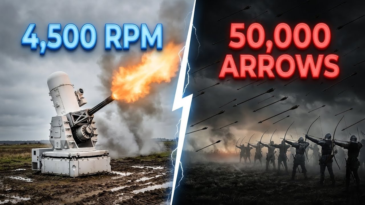 Machine Gun vs Arrows: Ultimate Defense Test (1415 AD)