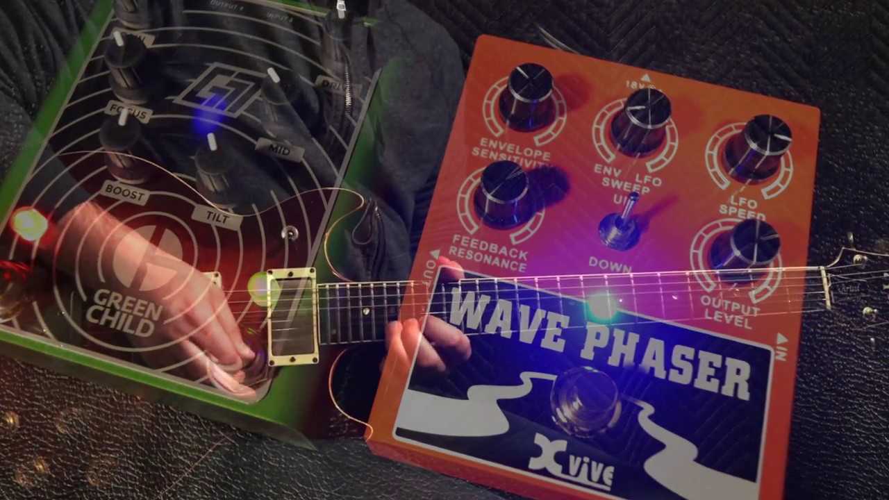 STACKED - Greenchild G777 dual overdrive and Xvive Wave Phaser