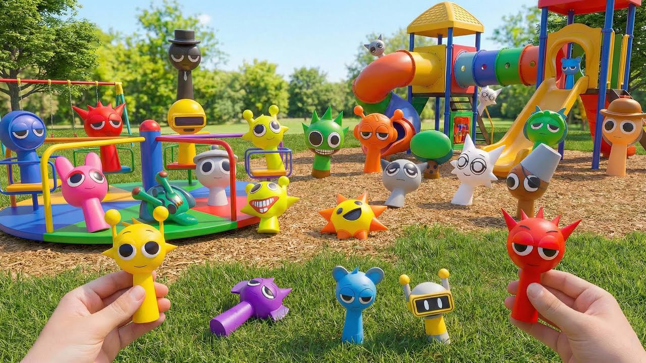 Sprunki Spotted at the Amusement Park.. Can I Collect All ?
