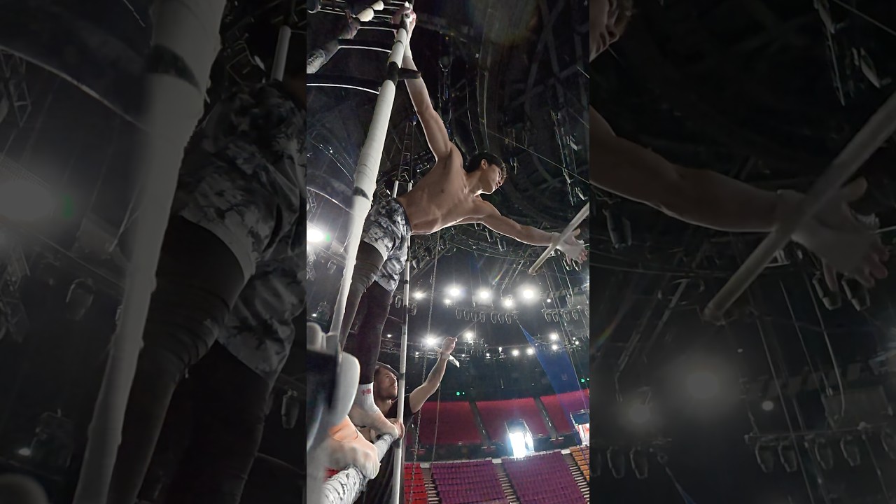 Flying Trapeze triple backflips ✅💪🏻💪🏻💪🏻❤️😍 #aerial #gym #circus #stunt #flyingtrapeze #flip