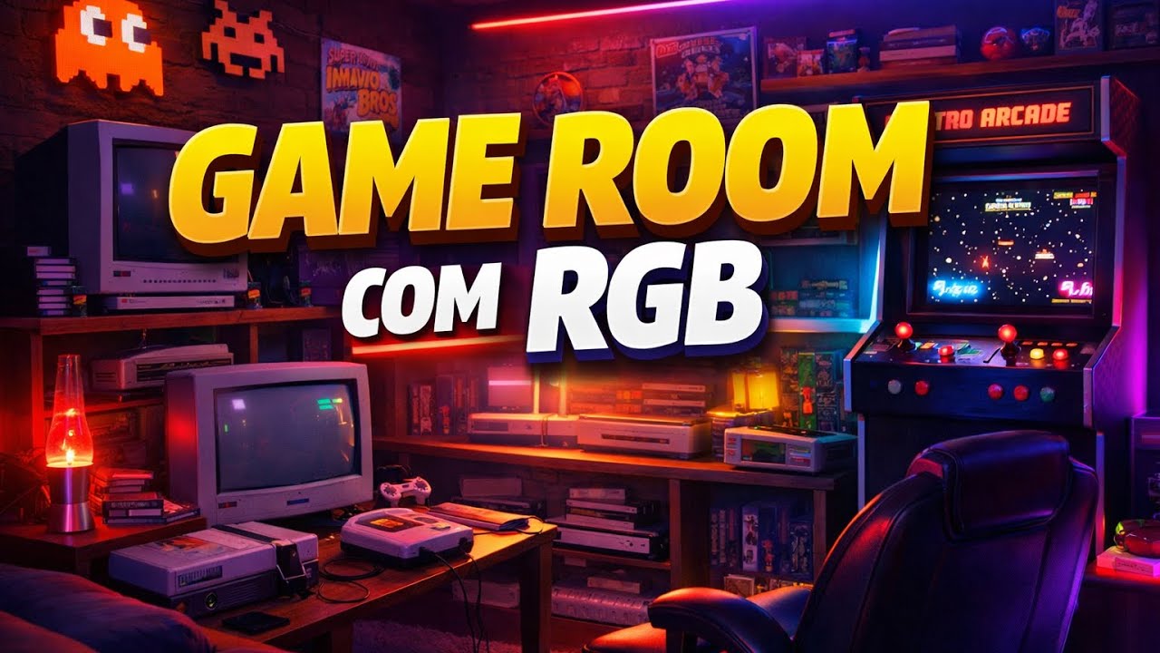 Игровая комната/игровой зал с RGB-подсветкой — идеальное место для игр!!!