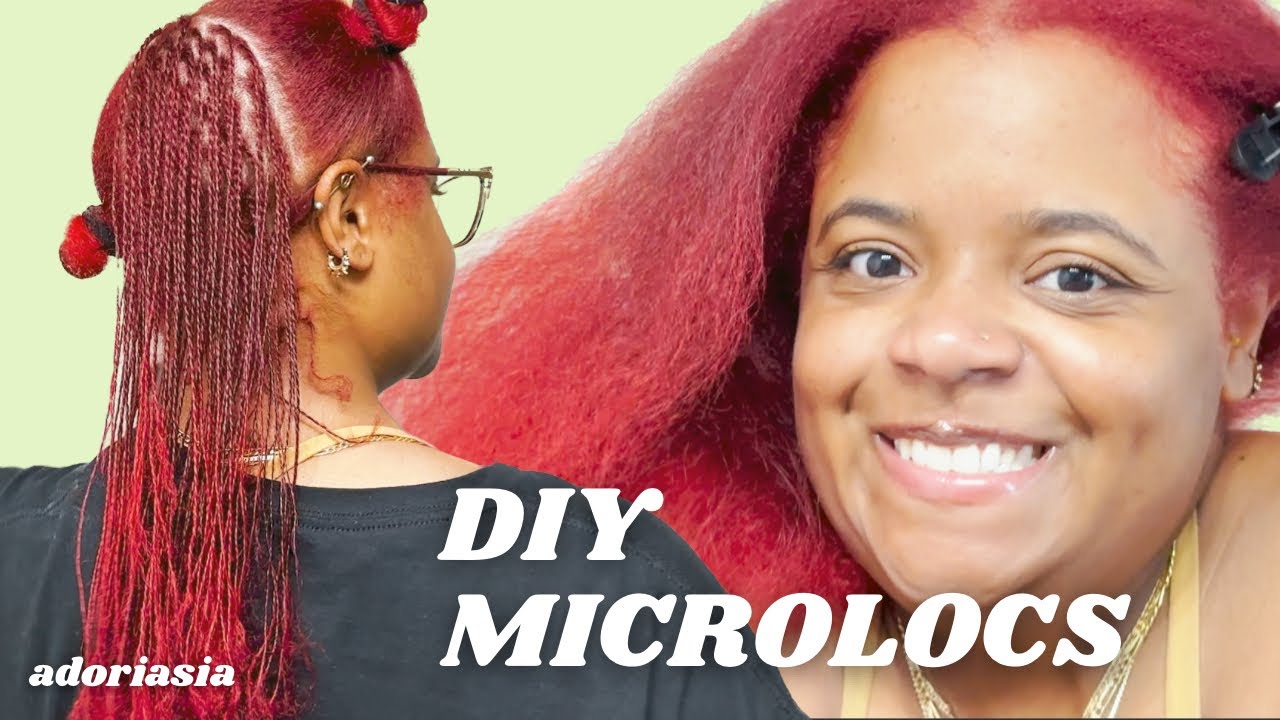 DIY MICROLOCS Installation Part 1 | two strand twist starter locs on long hair