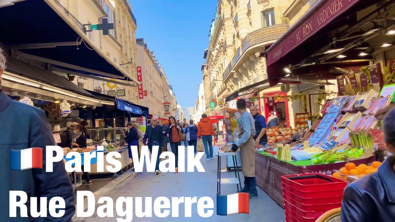 🇫🇷Paris Walk       Rue Daguerre🇫🇷