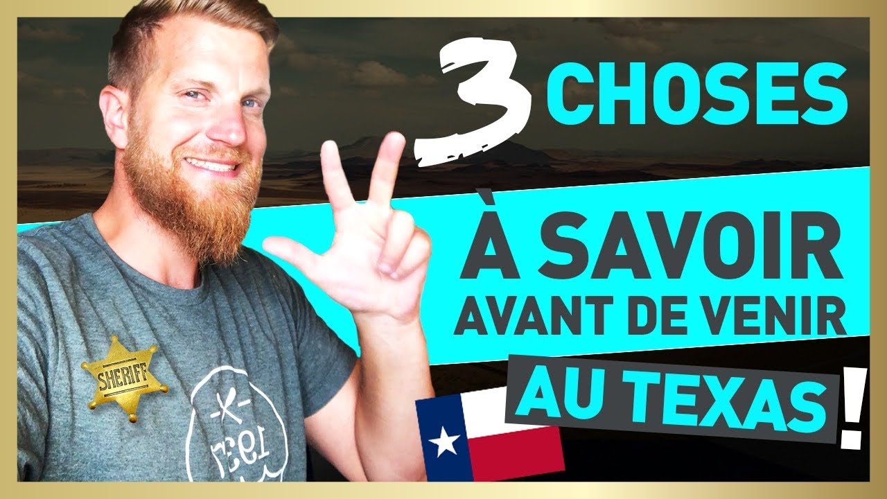 3️⃣ choses à savoir avant de venir aux Texas!!! 🇺🇸