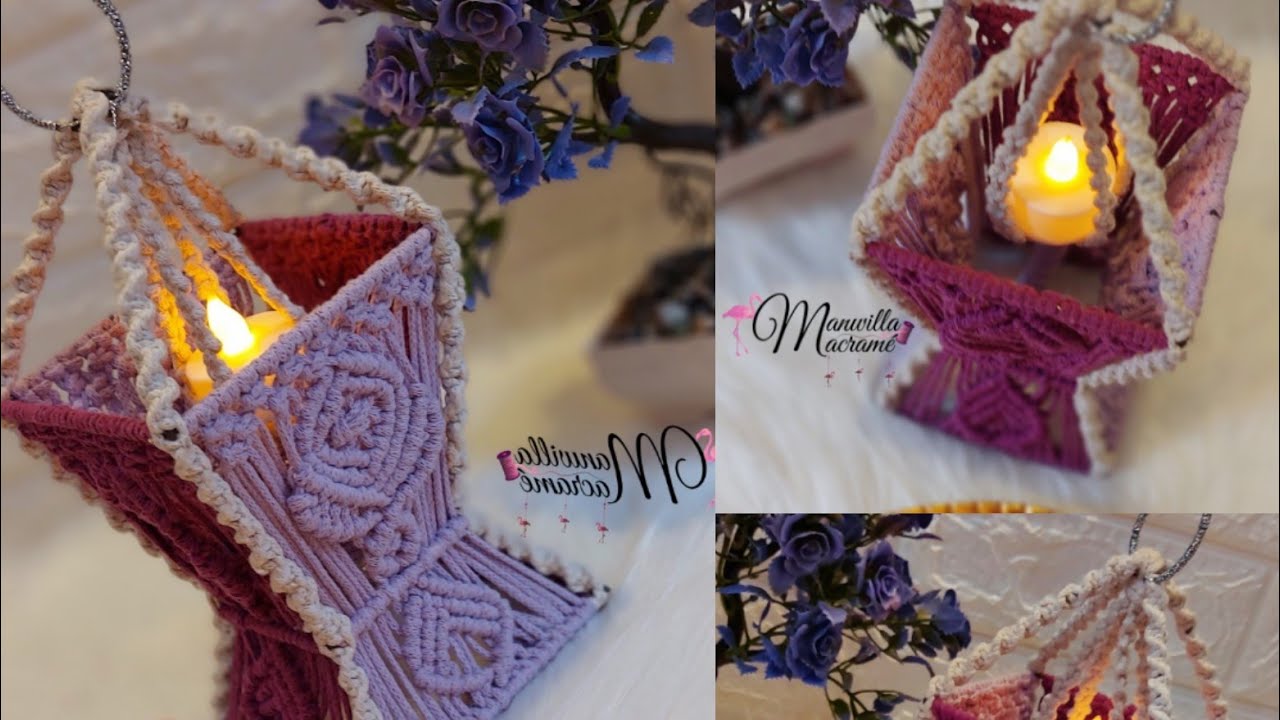 فانوس رمضان مكرميه /manalelmawardy /manwilla macrame
