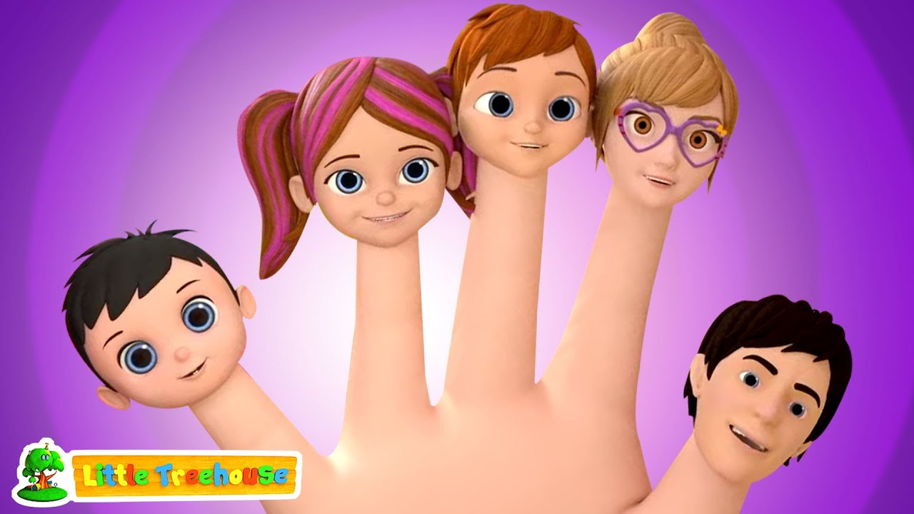 Finger Familie Sang F&oslash;rskole Undervisningsvideo For B&oslash;rn Ved Little Treehouse