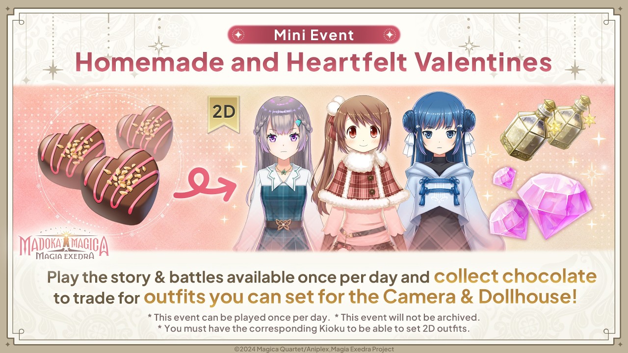 Homemade and Heartfelt Valentines | Madoka Magica Magia Exedra
