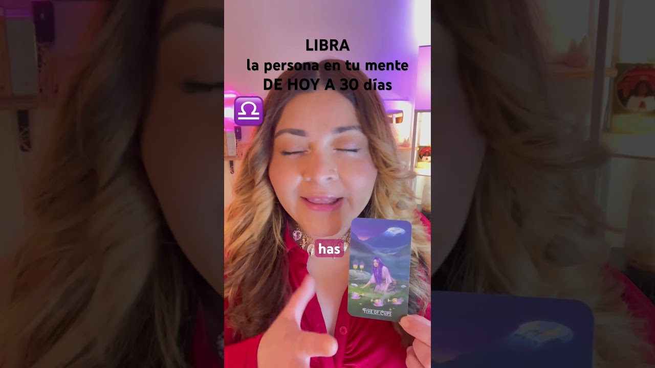 LIBRA ♎️ La persona en tu mente: De hoy a 30 d&iacute;as)