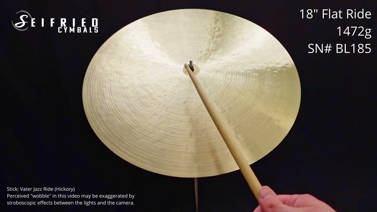 Seifried Cymbals - Cymbal SN# BL185