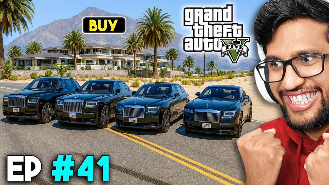 BUYING ALL ROLLS ROYCE FOR MY BIG MAFIA MANSION IN GTA REAL 41